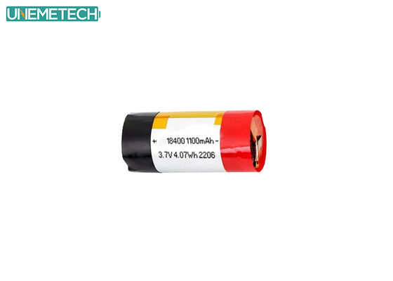 جودة  3A Discharge Cylindrical Lithium Polymer Battery 18400 3.7V 1100mAh for E-Cigarettes مصنع