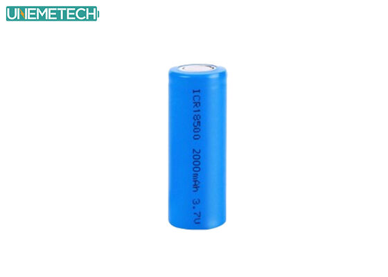 جودة  18500 3.7V 2000mAh High Capacity Cylindrical Lithium Ion Battery for Power Tools مصنع