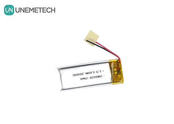 بطارية البوليمر الليثيوم القابلة لإعادة الشحن 501230 3.7 فولت 170mAh بطارية البوليمر الليثيومية للآيفون اللاسلكي