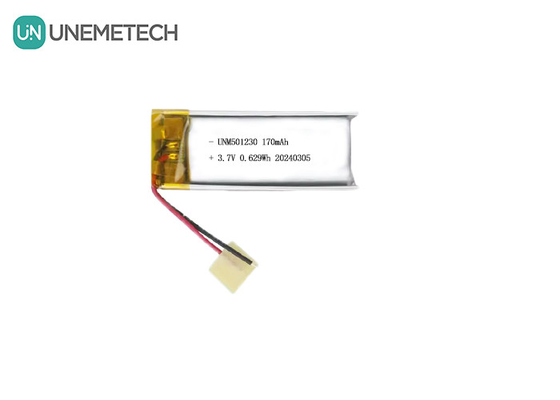 بطارية البوليمر الليثيوم القابلة لإعادة الشحن 501230 3.7 فولت 170mAh بطارية البوليمر الليثيومية للآيفون اللاسلكي