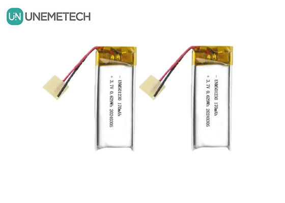 بطارية البوليمر الليثيوم القابلة لإعادة الشحن 501230 3.7 فولت 170mAh بطارية البوليمر الليثيومية للآيفون اللاسلكي