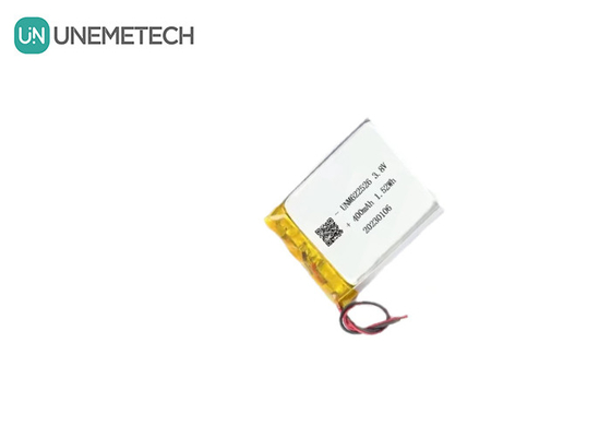 بطارية الليثيوم الأيونية عالية الجهد 3.8V 400mAh مخصصة 622526 للساعات الذكية