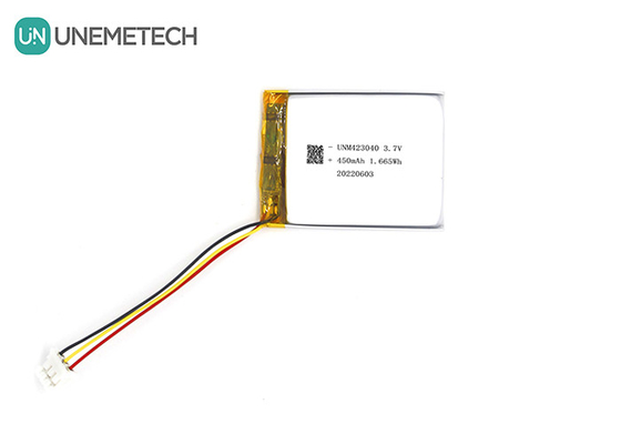 3.7 فولت 450mAh بطارية ليتيم أيون بوليمر قابلة لإعادة الشحن 423040 للمنتجات الرقمية 3C