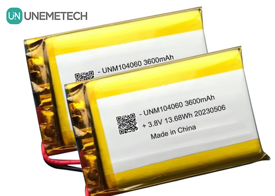 UNEMETECH 4.35 فولت بطارية الليبو عالية الجهد 104060 3.8 فولت 3600mAh بطارية ليثيوم أيون بوليمر