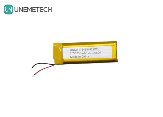 3.7V 250mAh بطارية لي بوليمر 411645 / بطارية ليبو قابلة لإعادة الشحن لجهاز POS