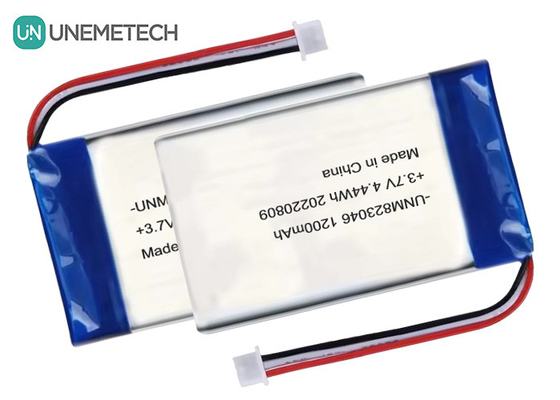 بطارية البوليمر الليثيوم القابلة لإعادة الشحن 3.7 فولت 1200mah 4.44 Wh 823046 بطارية البوليمر الحقيبة