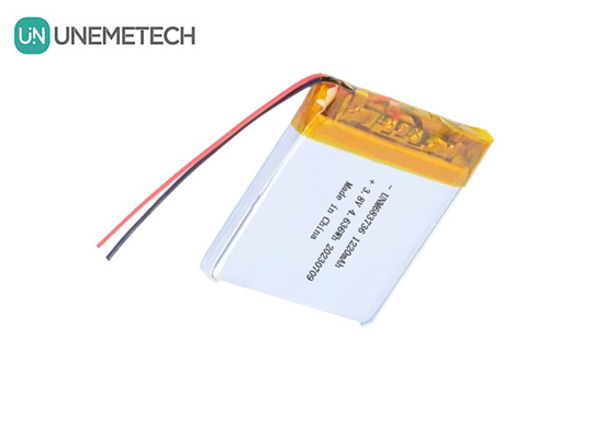 بطاريات الليثيوم البوليمر ذات الجهد العالي 4.35 فولت 1220mAh 683736 مع عمر دورة طويلة