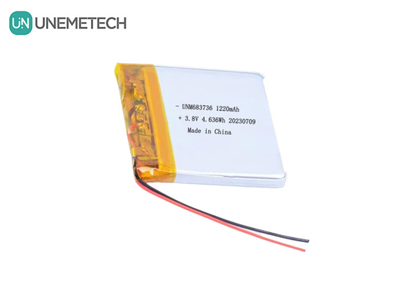 بطاريات الليثيوم البوليمر ذات الجهد العالي 4.35 فولت 1220mAh 683736 مع عمر دورة طويلة