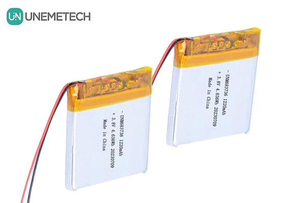 بطاريات الليثيوم البوليمر ذات الجهد العالي 4.35 فولت 1220mAh 683736 مع عمر دورة طويلة