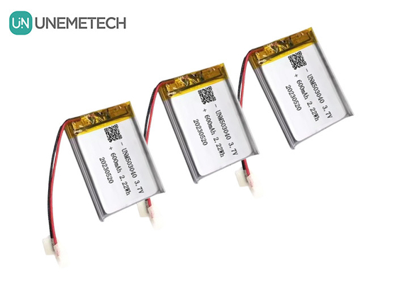 بطارية ليثيوم أيون قابلة لإعادة الشحن 503040 3.7 فولت بطارية ليبو 600mAh مع لوحة حماية لنظام الإنذار