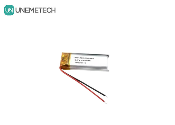 UNEMETECH 230mAh بطارية ليبو 3.7V بطارية ليتيم بوليمر 851228 للكلام التحكم عن بعد