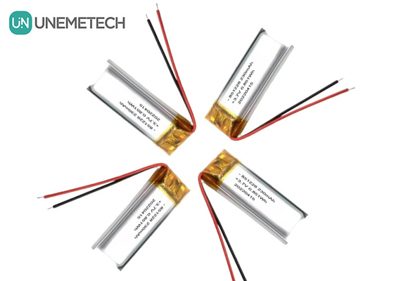 UNEMETECH 230mAh بطارية ليبو 3.7V بطارية ليتيم بوليمر 851228 للكلام التحكم عن بعد