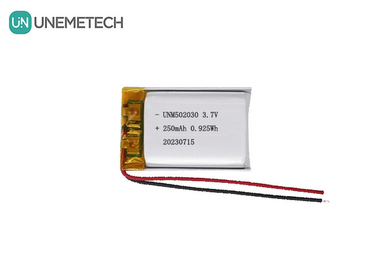 UNEMETECH 3.7V 250mAh بطارية الليثيوم البوليمرية القابلة لإعادة الشحن 502030 لأجهزة التجميل