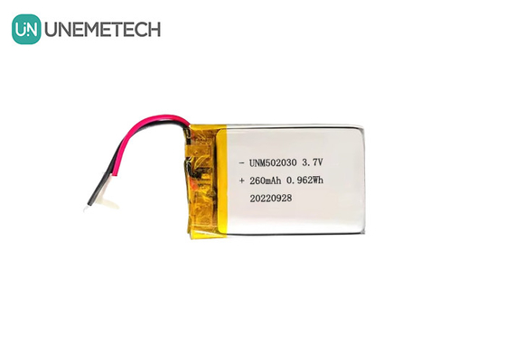بطاريات ليبو قابلة لإعادة الشحن 502030 / 3.7V بطارية ليتيوم بوليمر صغيرة مخصصة