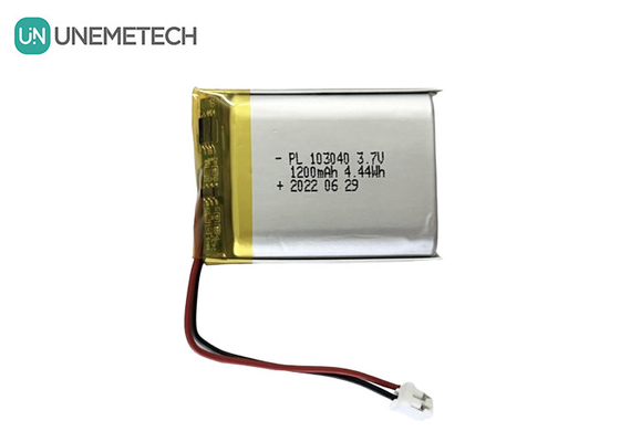 1200mAh بطارية ليثيوم أيون البوليمر قابلة لإعادة الشحن 3.7 فولت 103040 للكهرباء الاستهلاكية
