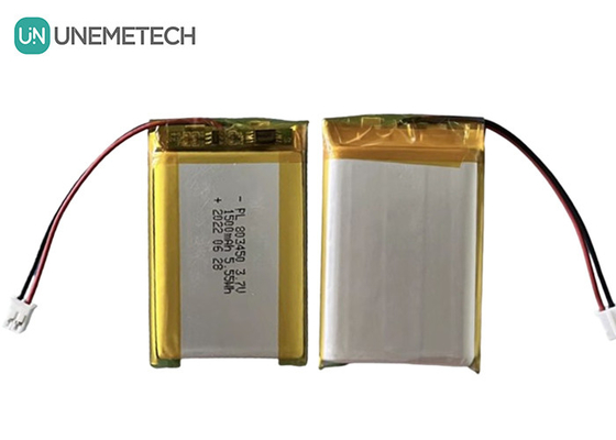 UNEMETECH 1.5A بطارية لي بوليمر قابلة لإعادة الشحن 803450 / 3.7V بطارية ليثيوم أيون بوليمر 1500mAh
