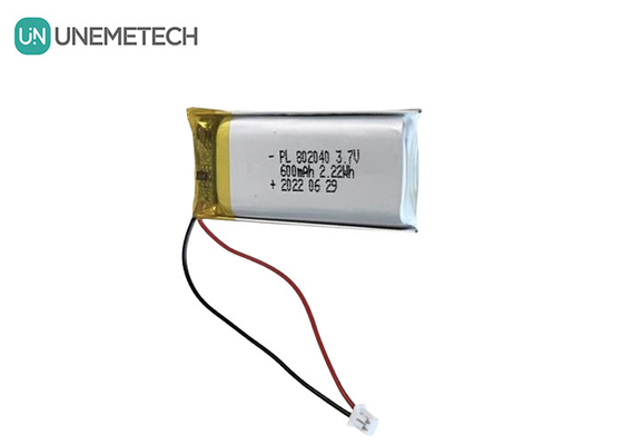 3.7 فولت 600mAh بطارية لي بوليمر قابلة لإعادة الشحن 802040 للمنتجات الإلكترونية