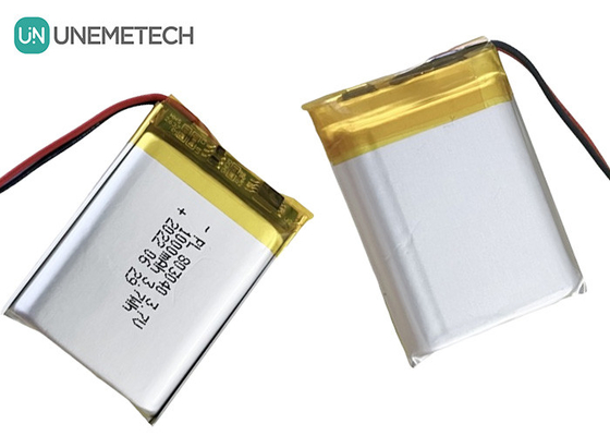 803040 3.7 فولت بطارية قابلة لإعادة الشحن من البوليمر الليلي 3.7Wh بطارية كيس 1000mAh مع رابط JST-PH-2P