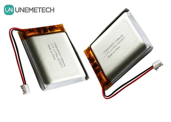 1100mAh 3.7V بطارية LiPO قابلة لإعادة الشحن حسب الطلب 103035 بطارية Li Po Pack لمسجل صوت MP3