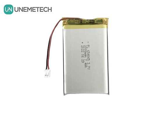 بطارية البوليمر الليثيوم القابلة لإعادة الشحن 2000mAh 3.7V 654065 للألعاب الإلكترونية