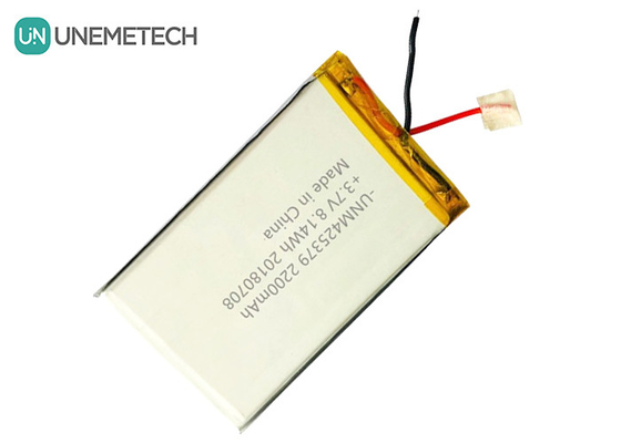 بطارية بنك الطاقة بطارية الليثيوم البوليمر المخصصة 425379 3.7V 2200mAh مع شريط لاصق 3M