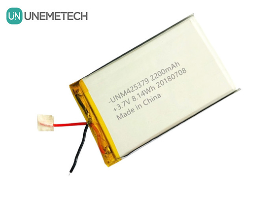 بطارية بنك الطاقة بطارية الليثيوم البوليمر المخصصة 425379 3.7V 2200mAh مع شريط لاصق 3M