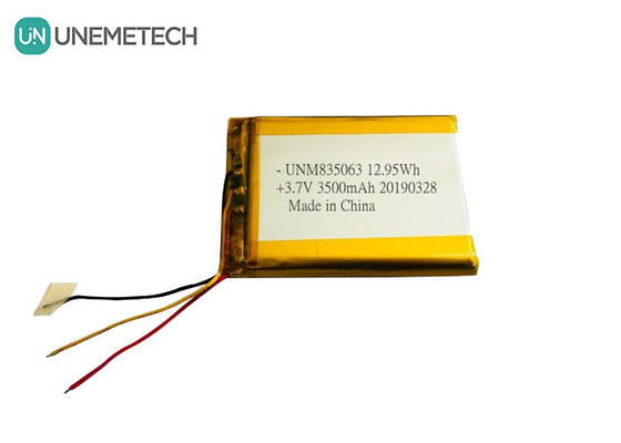 3.7 فولت 3500mAh بطارية الليثيوم البوليمرية الكبيرة 835063 للمعدات الطبية للجمال