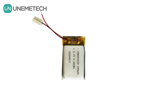 391629 بطارية الليثيوم البوليمرية القابلة لإعادة الشحن 3.7 فولت 160mAh بطارية ليبو للمنتجات الذكية القابلة للارتداء