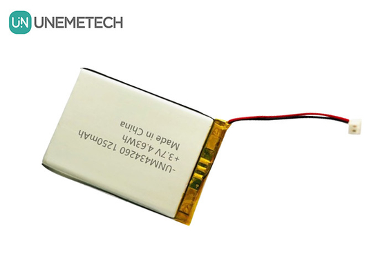 4.63Wh بطارية الليثيوم البوليمرية القابلة لإعادة الشحن 434260 3.7V 1250mAh للشحن