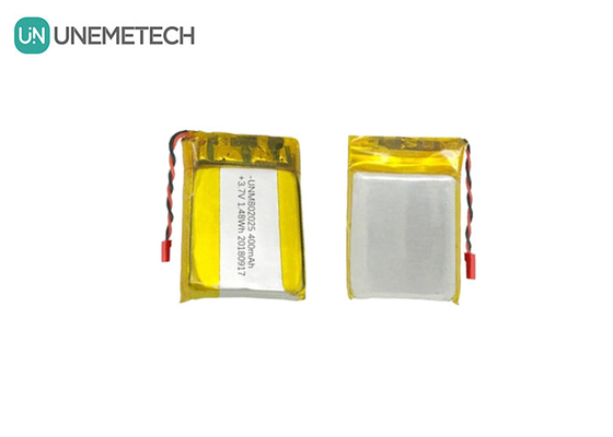 802025 بطارية الليثيوم البوليمر 3.7 فولت 400mAh بطاريات LiPO قابلة لإعادة الشحن لمراقب GPS