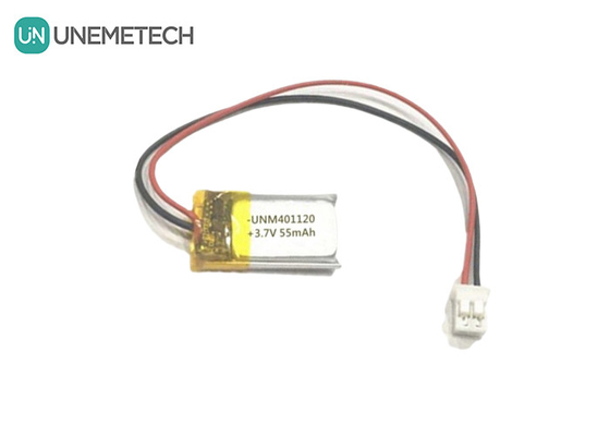 401120 3.7V 55mAh بطاريات ليبو المصنوعة خصيصا / سماعة الرأس بطاريات ليبو قابلة لإعادة الشحن
