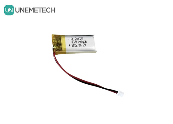 3.7 فولت 200mAh بطارية الليثيوم البوليمرية ذات الخلية الواحدة 701330 بطارية كيس للجهاز الرئيسي