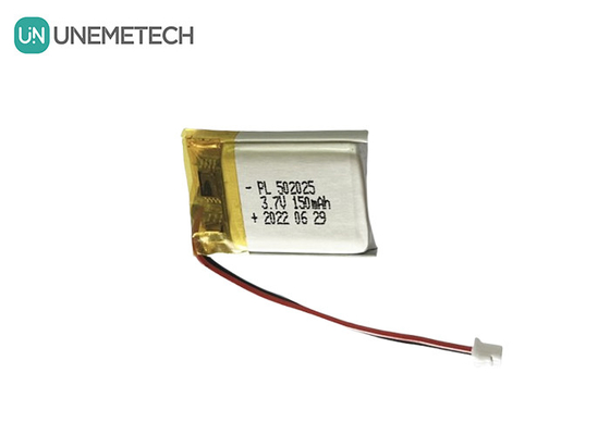 3.7 فولت 150mAh بطارية ليبو قابلة لإعادة الشحن 502025 بطارية ليثيوم بوليمر أيونية للساعات الذكية