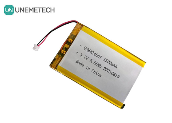 424567 بطارية ليبو قابلة للإعادة الشحن 3.7 فولت 1500mah بطارية ليبو لقارئ بطاقات الذكية ذاتية التعرف