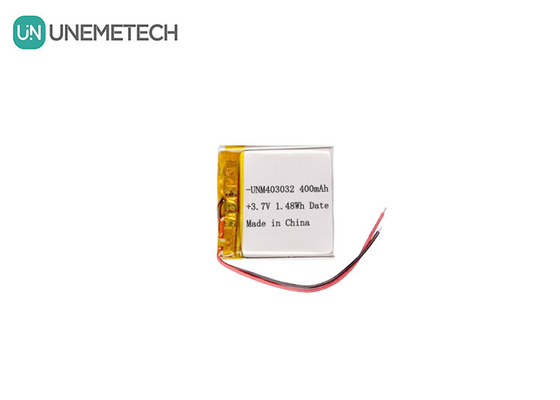 403032 4.2 فولت بطارية الليثيوم أيون بوليمر مخصصة 3.7 فولت 400mAh بطارية ليون بوليمر للمنتجات الإلكترونية
