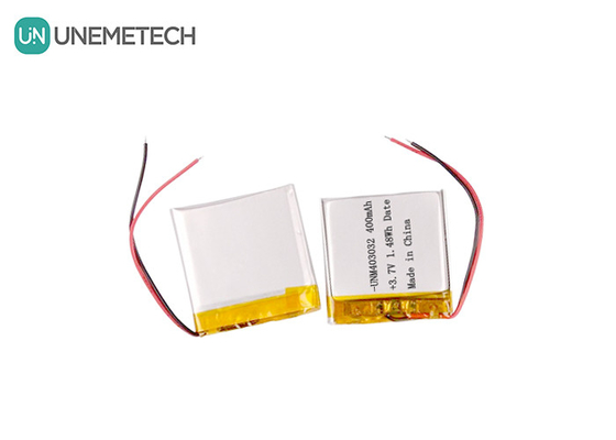 403032 4.2 فولت بطارية الليثيوم أيون بوليمر مخصصة 3.7 فولت 400mAh بطارية ليون بوليمر للمنتجات الإلكترونية