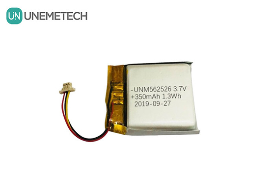 4.2 فولت 350mAh بطاريات الليثيوم أيون البوليمر المخصصة 562526 1.0C التفريغ للمنتجات الرقمية