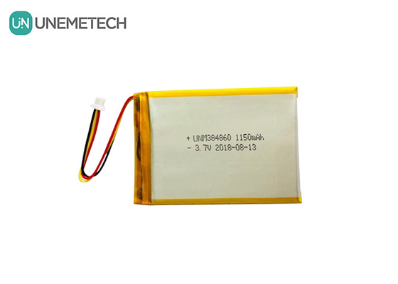 3.7 فولت 1150mAh بطارية الليثيوم البوليمر الفضية 384860 بطاريات ليبو مخصصة