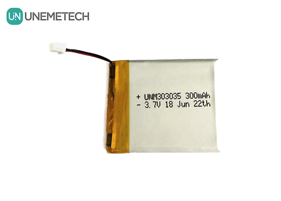 بطارية البوليمر الليثيومية 300mAh 303035 الجهد الاسمي 3.7 فولت بطارية ليبو MSDS المعتمدة