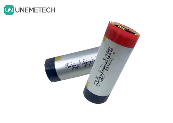 3A بطارية ليبو أسطوانية 3.7 فولت 1600mAh 18500 بطارية ليتيم بوليمر لأجهزة الكترونية الاستهلاكية