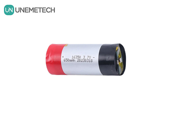 5A بطارية ليبو أسطوانية عالية التفريغ 3.7 فولت 650mAh 16350 للأجهزة المنزلية
