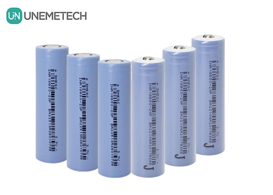 30A التفريغ المستمر 18650 بطاريات 2000mAh 3.7V خلايا ليثيوم أيون الأسطوانية INR18650-20P