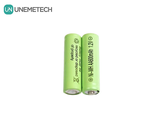 عمر دورة طويلة NiMH AA 1.2V 600mAh بطارية قابلة لإعادة الشحن AA600 للألعاب