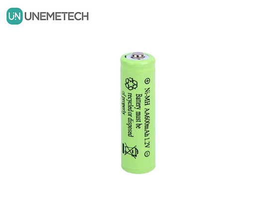 عمر دورة طويلة NiMH AA 1.2V 600mAh بطارية قابلة لإعادة الشحن AA600 للألعاب