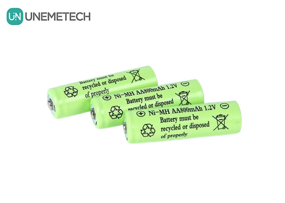 بطاريات ODM NiMh AA800 AA 1.2V 800mah بطارية قابلة لإعادة الشحن لفرشاة الأسنان الكهربائية