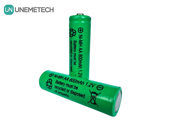 بطاريات ODM NiMh AA800 AA 1.2V 800mah بطارية قابلة لإعادة الشحن لفرشاة الأسنان الكهربائية