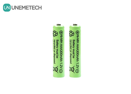 بطارية Ni-MH AAA بطارية قابلة لإعادة الشحن 1.2V 300mAh للضوء الشمسي والتحكم عن بعد