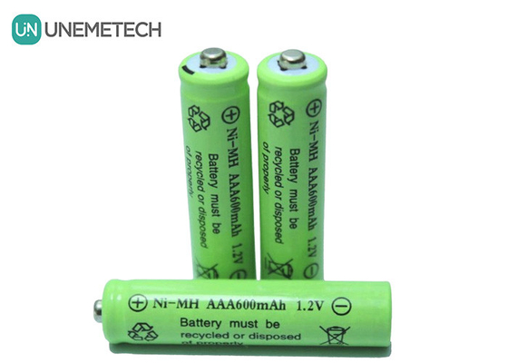 AAA 1.2V 600mAh بطاريات NiMH قابلة لإعادة الشحن AAA600 للألعاب الإلكترونية