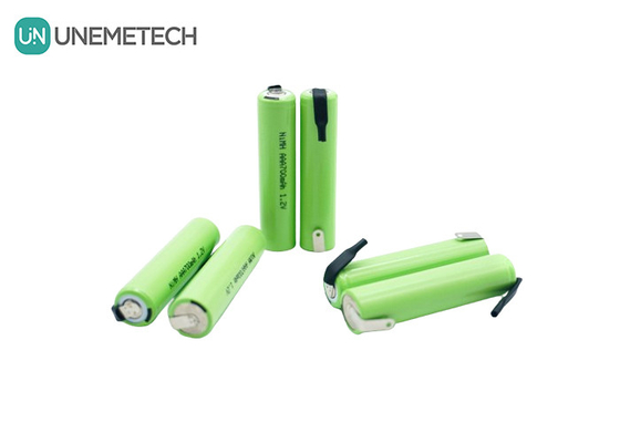 UNEMETECH AAA بطارية Ni-MH قابلة لإعادة الشحن 1.2V 700mAh AAA700 لجهاز الحلاقة الكهربائي
