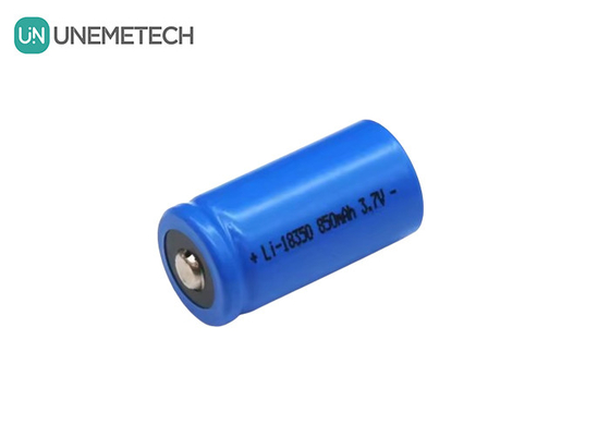 3.7v 850mah بطارية ليثيوم أيون قابلة لإعادة الشحن 18350 بطارية NCM لجهاز التنظيف المحمول